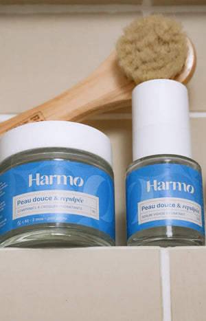 Comprimés à croquer & sérum hydratant - Acide hyaluronique & vitamine E