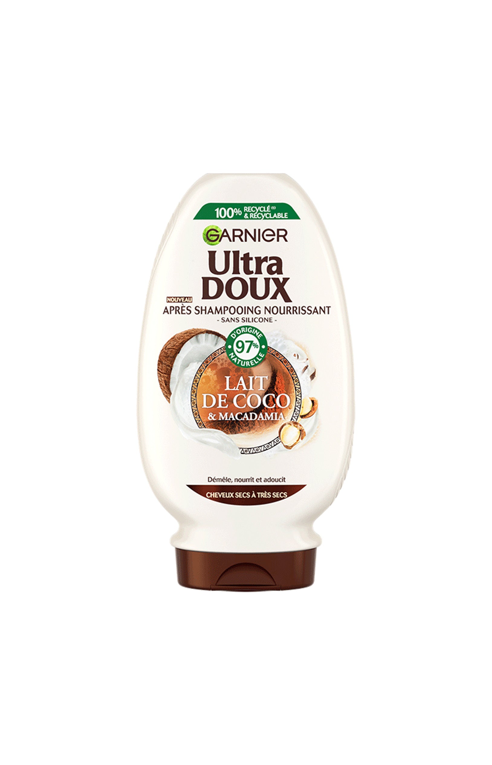 Après-shampoing nourrissant - Lait de coco & macadamia - 250 ml