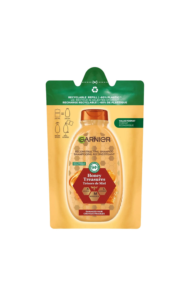 Eco-recharges shampoing reconstituant - Trésors de miel - 2 x 250 ml