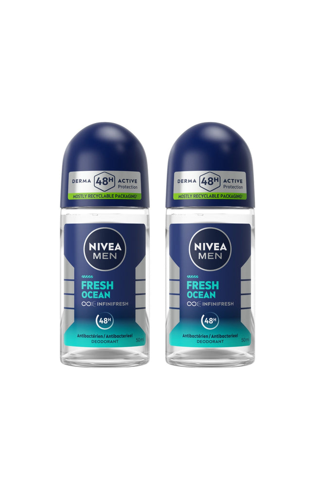 2 déodorants bille 48 h - Fresh Ocean - Homme - 50 ml