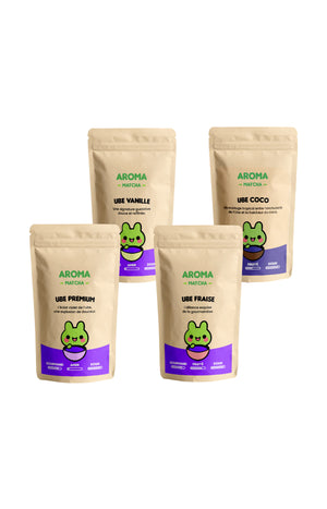 Lot découverte - Ube premium, vanille, fraise & coco - 4 x 100 g