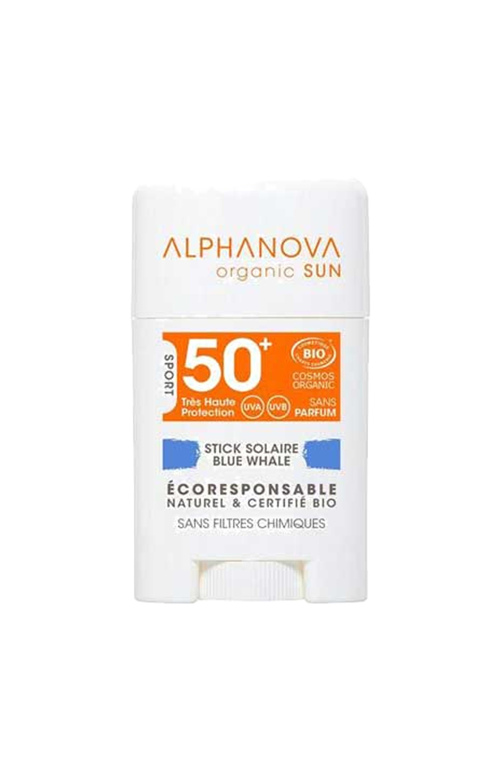 Stick solaire coloré bio & hypoallergénique SPF50+ - Bleu - Visage - 12 g