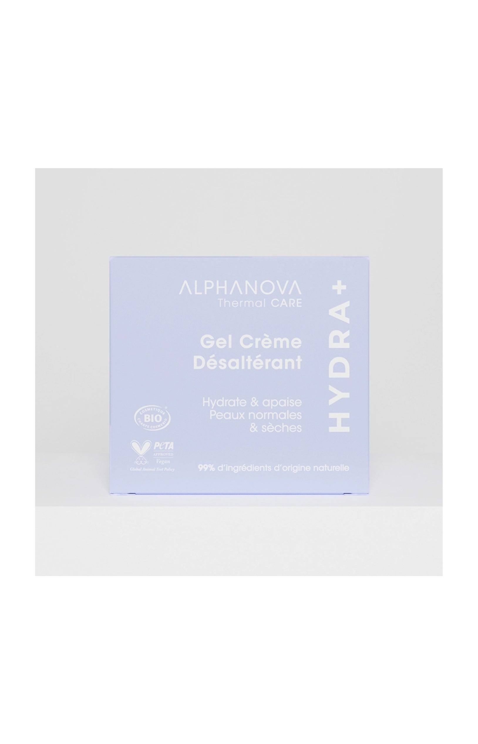 Gel crème désaltérant bio - Hydra+ - Peaux normales à mixtes