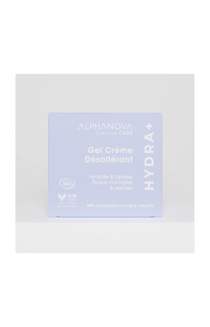 Gel crème désaltérant bio - Hydra+ - Peaux normales à mixtes