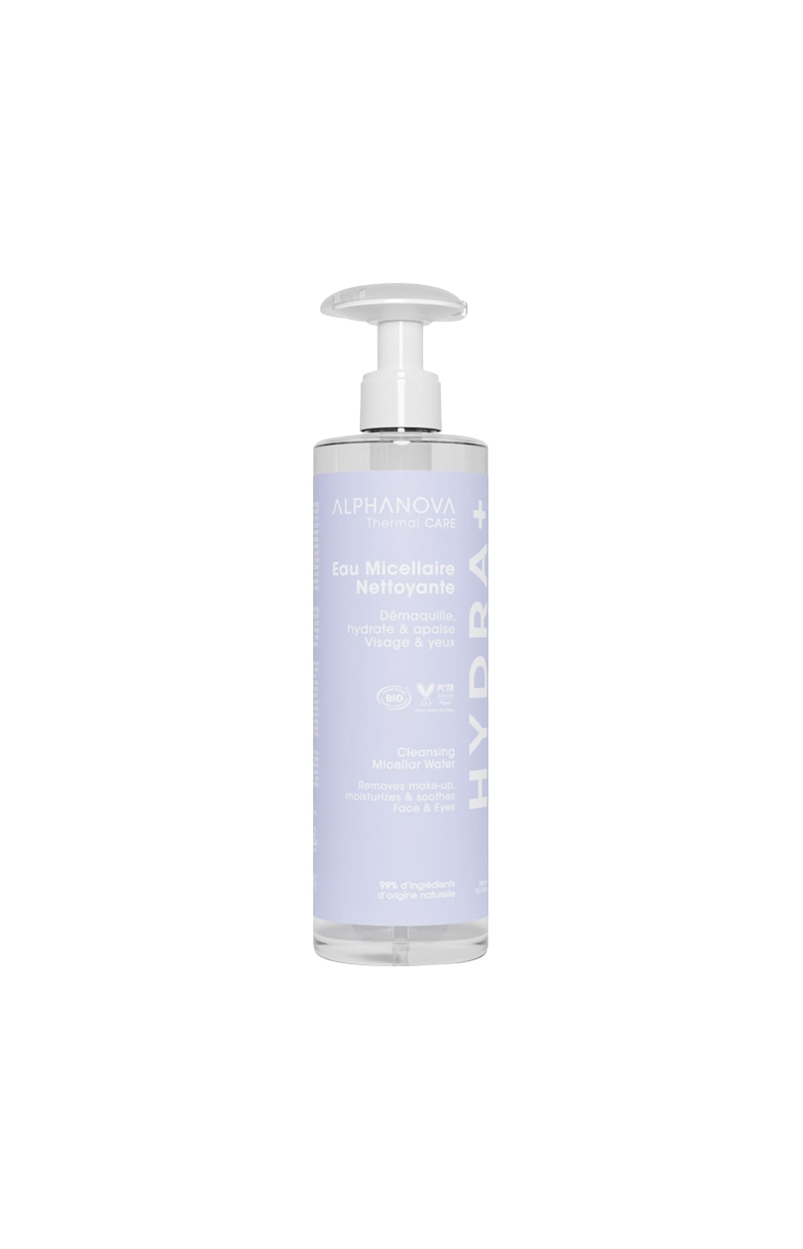 Eau micellaire nettoyante & apaisante bio - Hydra+ - Visage