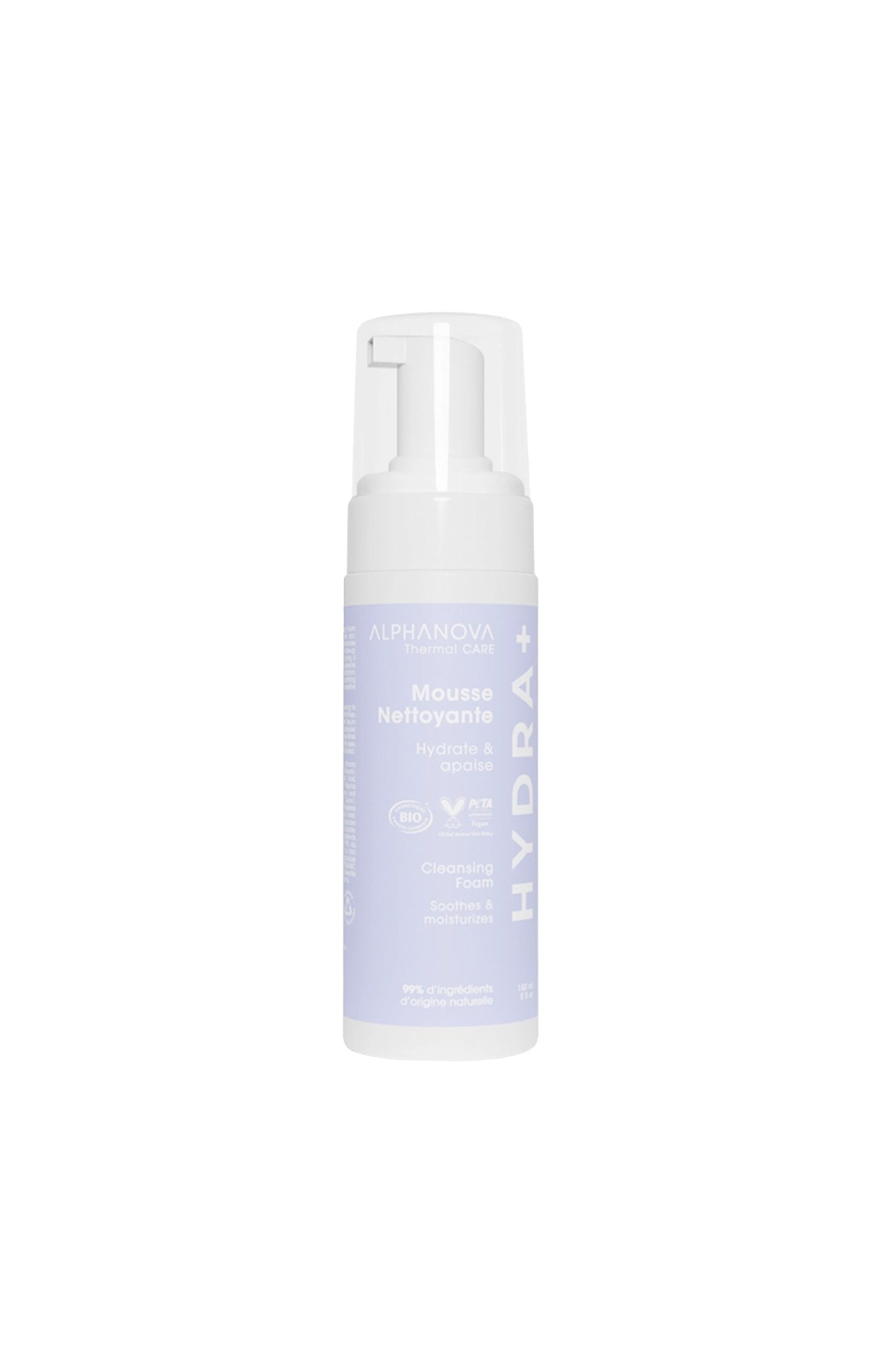 Mousse nettoyante apaisante bio - Hydra+ - Visage