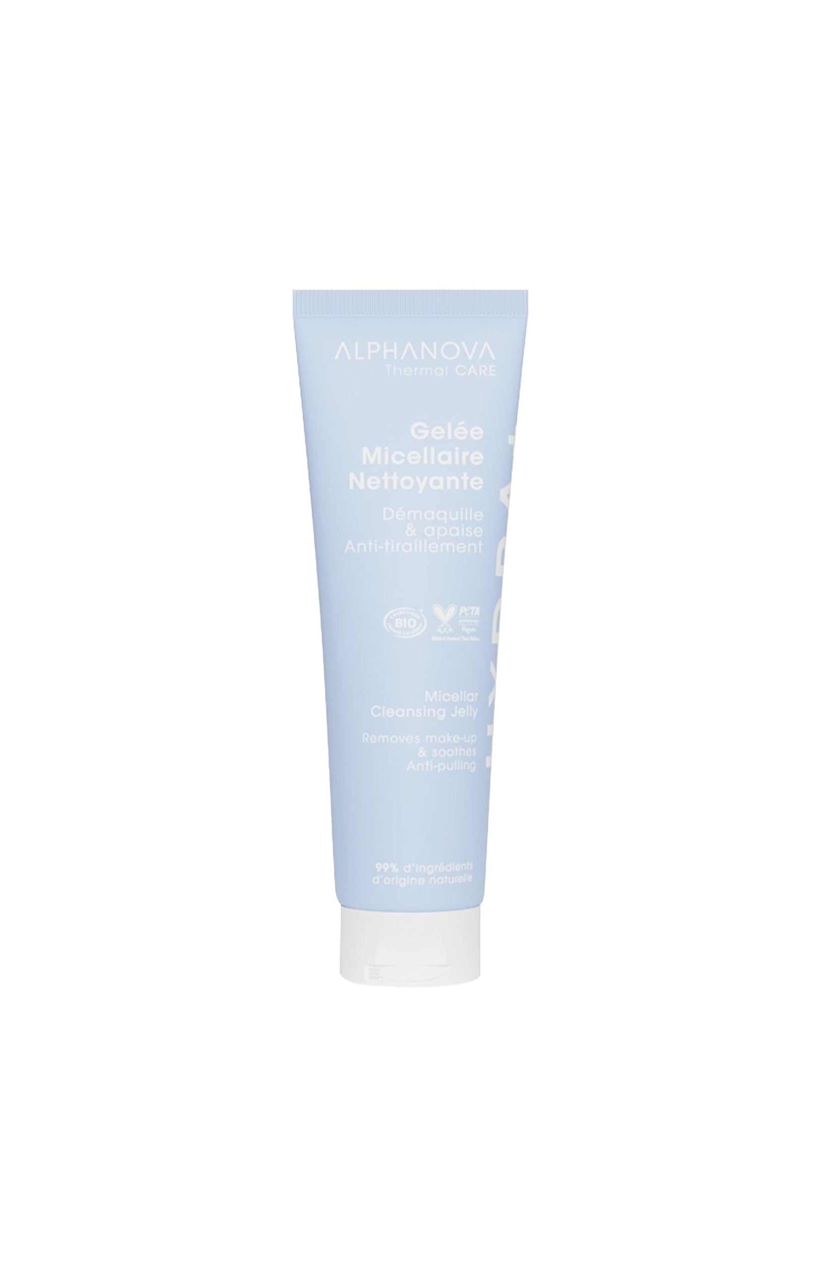 Gelée micellaire nettoyante bio - Aloe Vera & acide hyaluronique - Visage