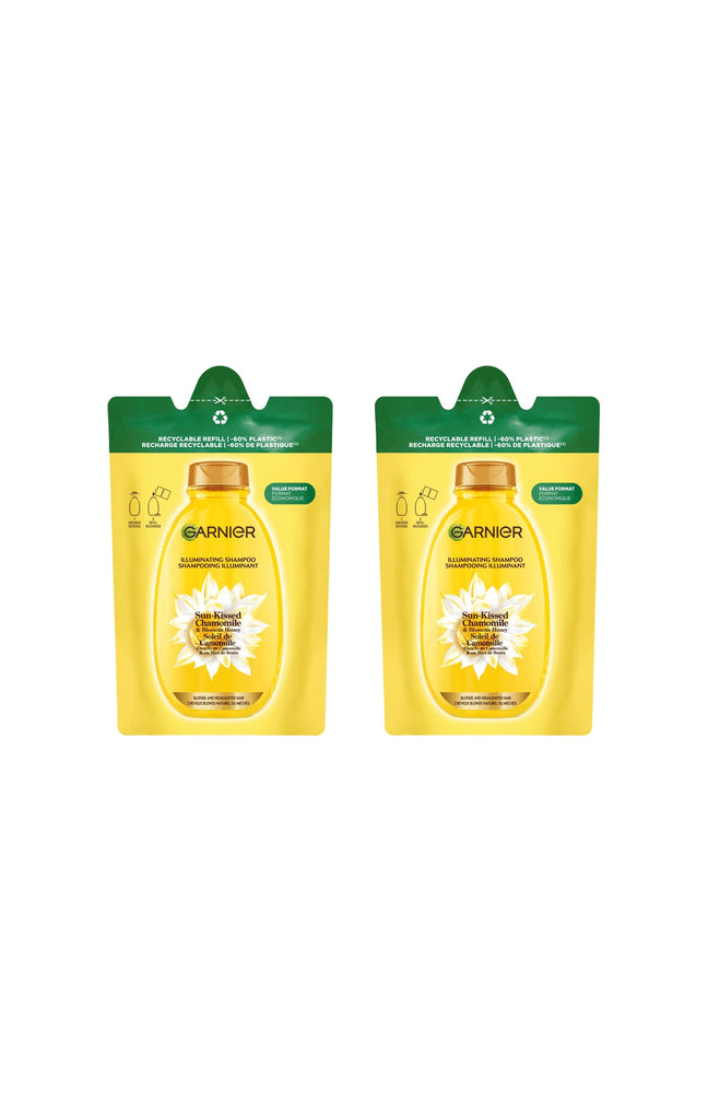 2 éco-recharges shampoing illuminant - Soleil de camomille - 250 ml