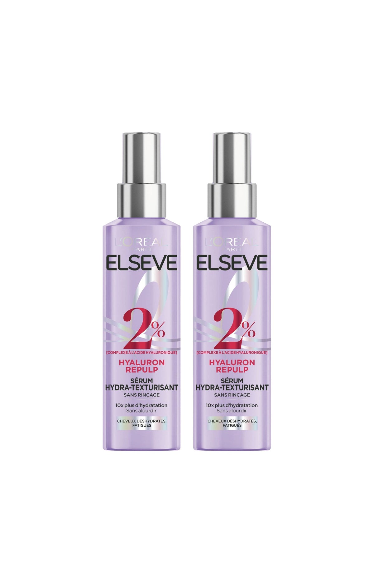 2 sérums hydratants - Acide hyaluronique - 100 ml