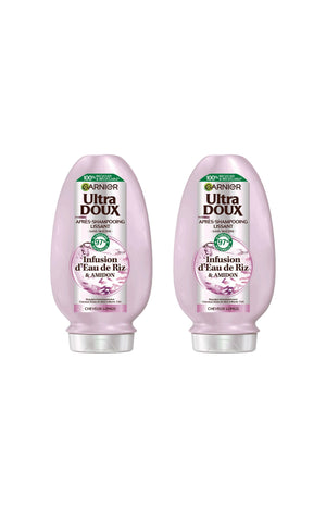 2 après-shampoings lissants - Eau de riz & amidon - 200 ml