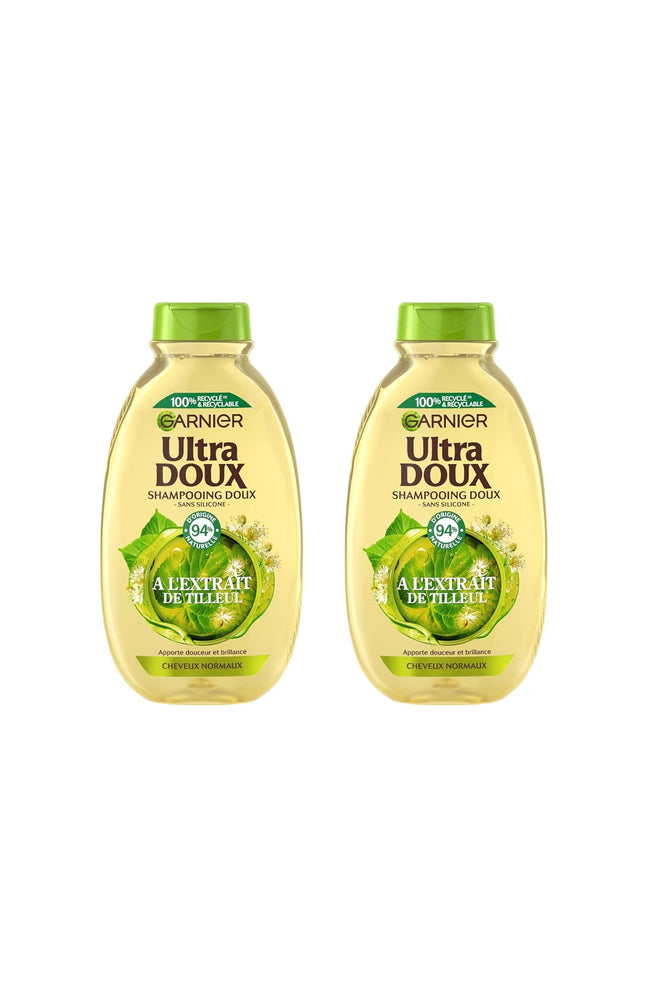 2 shampoings douceur & brillance - Extrait de tilleul - 300 ml