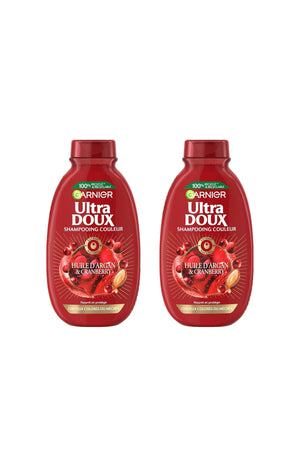 2 shampoings couleur - Huile d'argan & cranberry - 300 ml