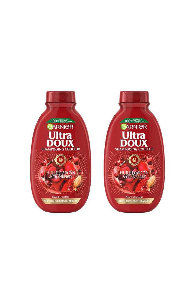 2 shampoings couleur - Huile d'argan & cranberry - 300 ml