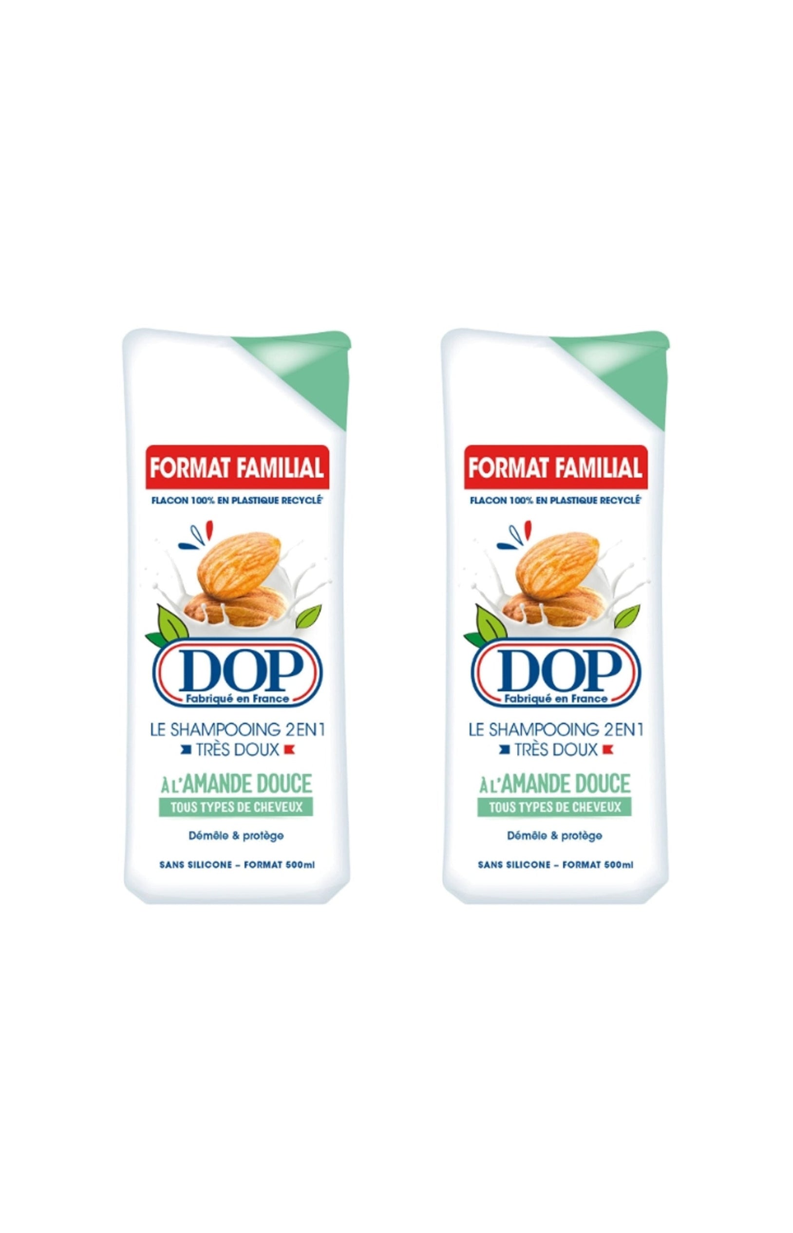 2 shampoings - maxi amande - 500 ml