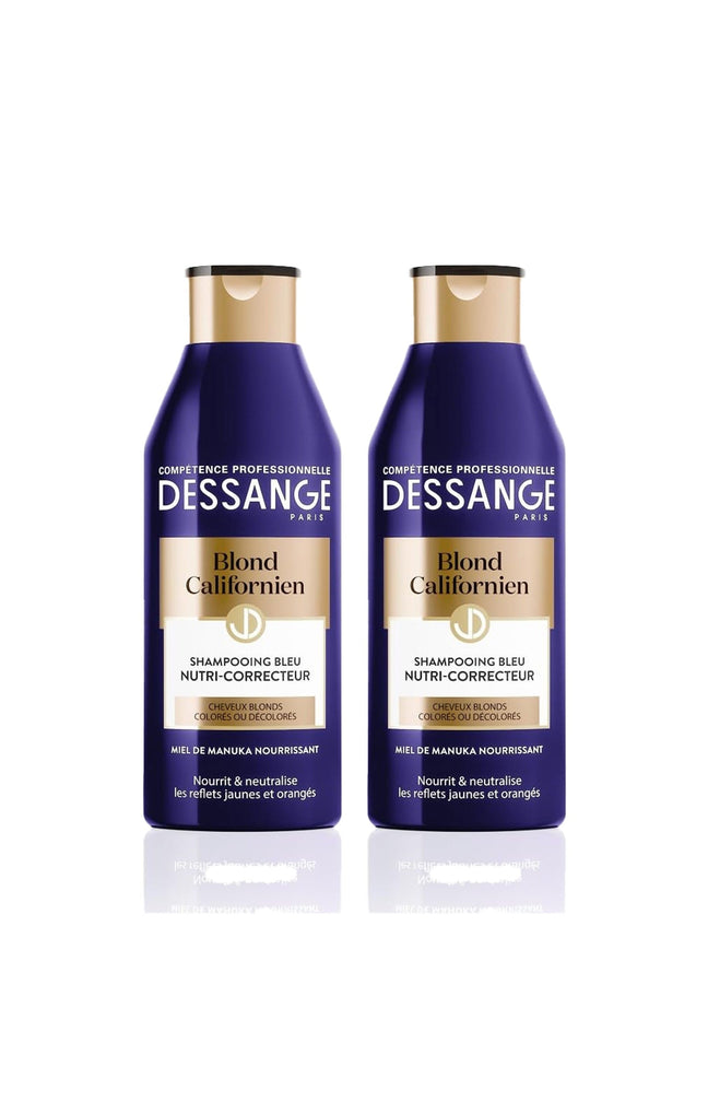 2 shampoings bleu nutri-correcteurs - Blond Californien - 280 ml