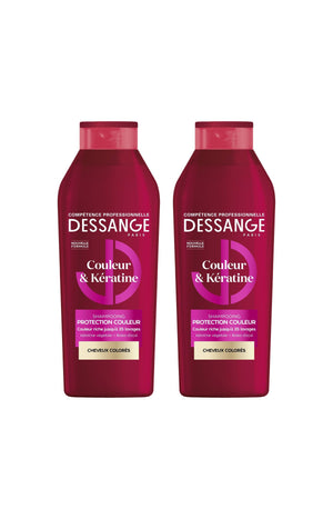 2 shampoings protection couleur - Couleur & Kératine - 280 ml