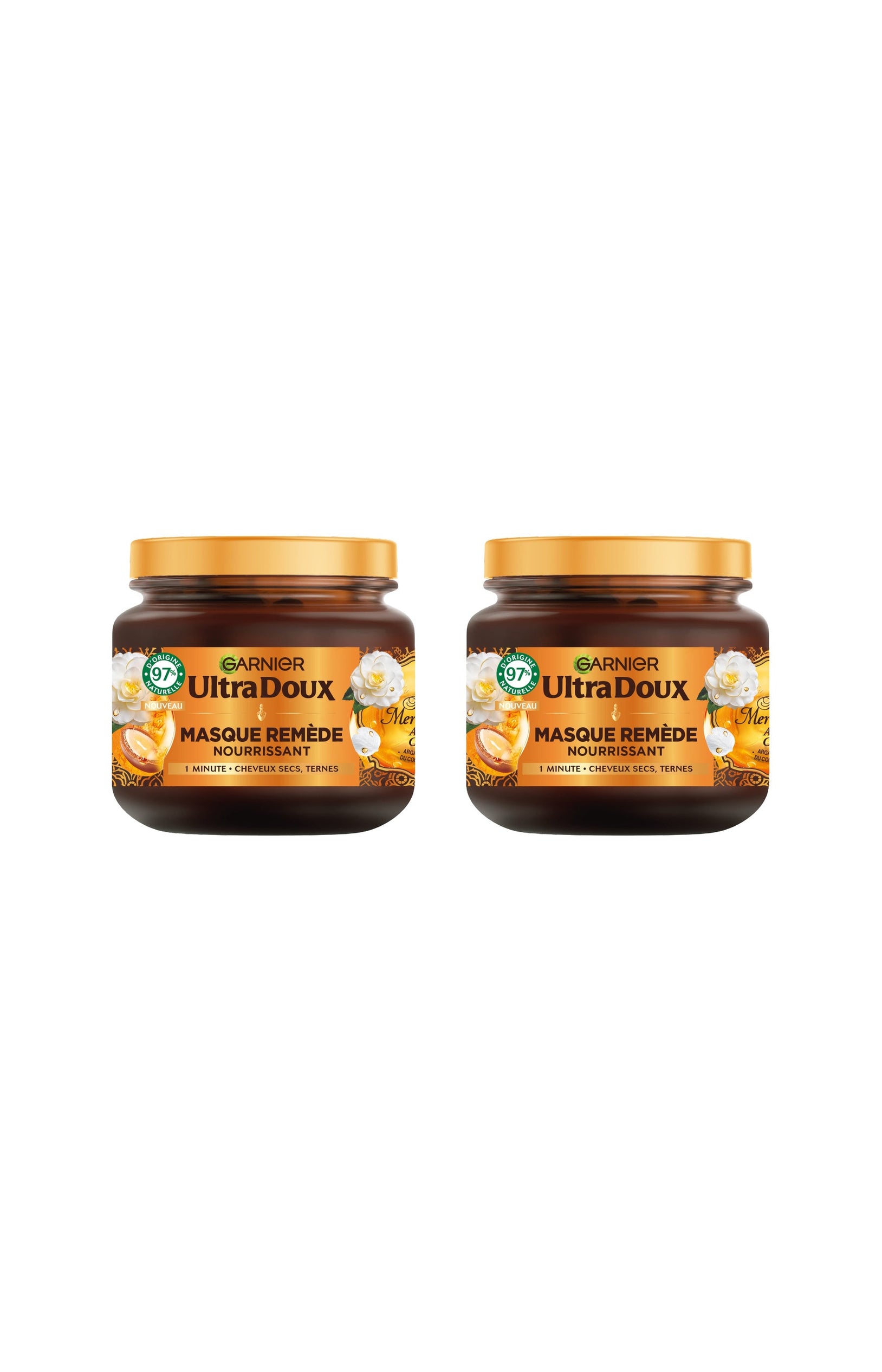 2 masque remède nourrissant - Cheveux secs & ternes - 340 ml