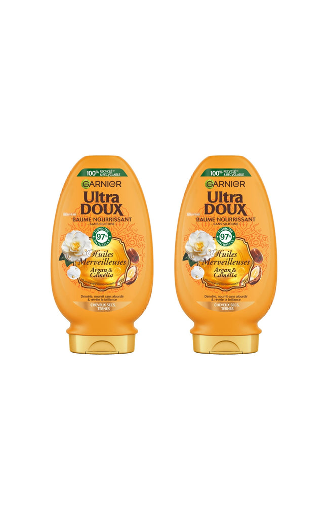 2 baumes nourrissants - Argan - Cheveux secs & ternes - 250 ml
