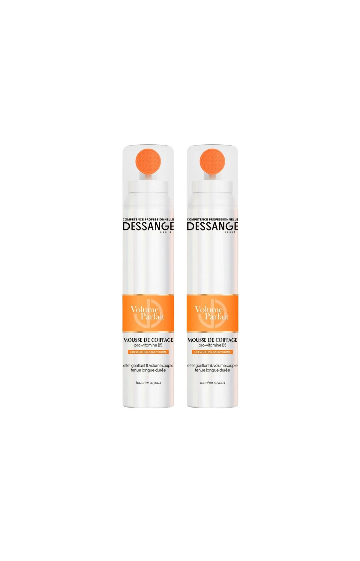 2 mousses coiffantes volumatrices - Cheveux fins - 200 ml