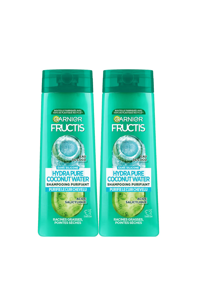2 shampoings purifiants sans silicone - Racines grasses - 300 ml