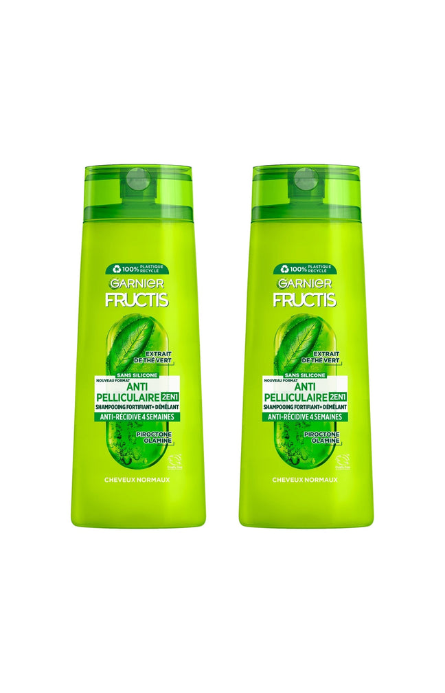 2 shampoings fortifiants sans silicone - Antipelliculaire - 300 ml