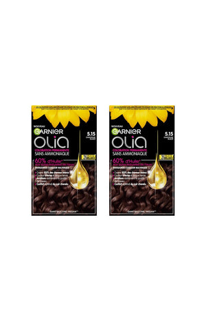 2 kits colorations permanentes - 5.15 chocolat glacé