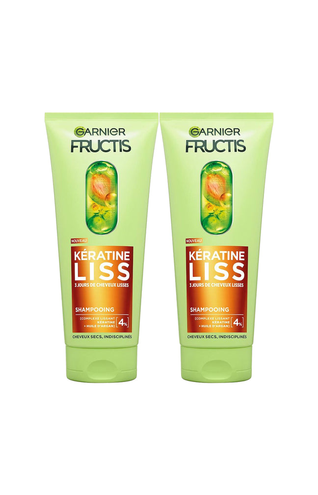 2 Shampoings Kératine Lissant Sleek & Shine
