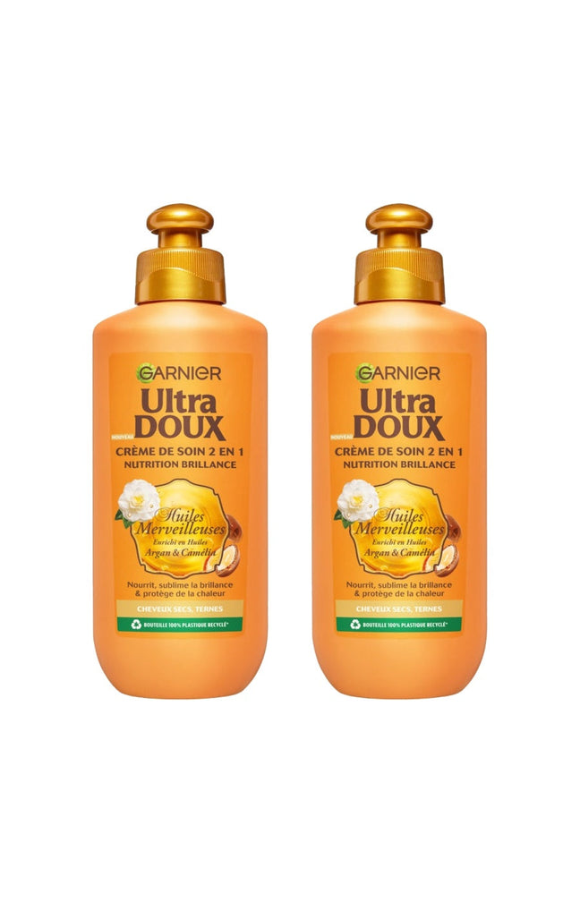 2 crèmes de soin nutrition 2 en 1 - Ultra Doux - 200 ml
