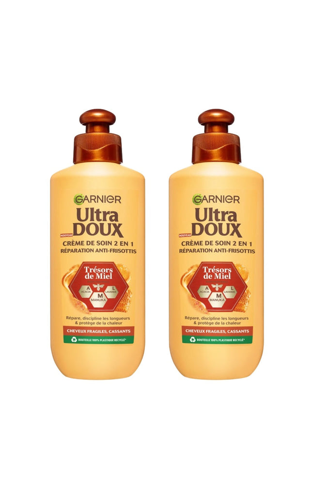 2 crèmes de soin réparation 2 en 1 - Acacia & lavande - 200 ml
