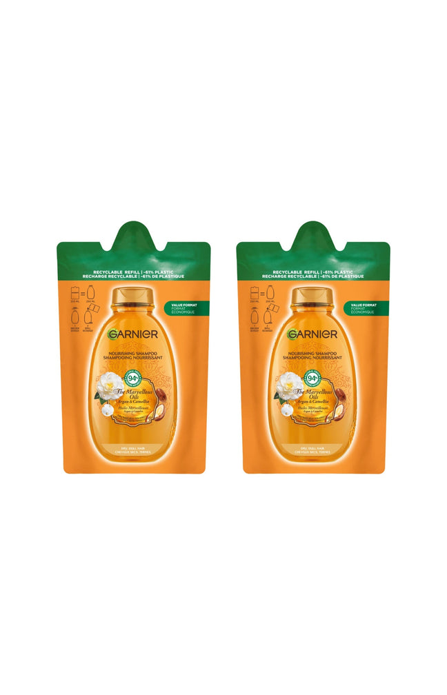 2 recharges shampoing nutrition - Argan & Camélia - 250 ml