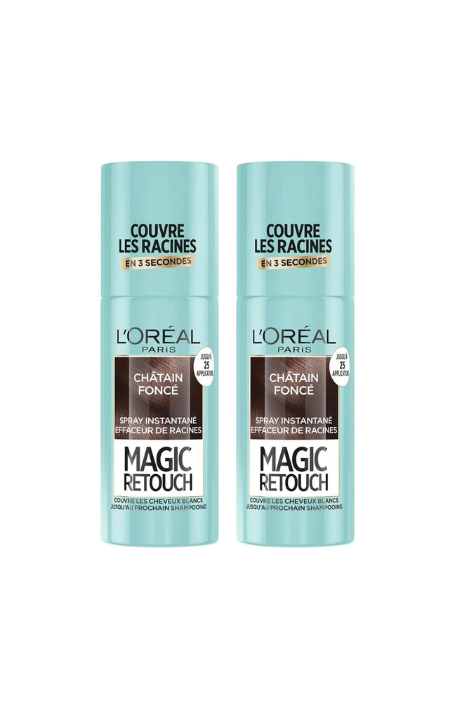 2 sprays colorations racines - Magic Retouch - Châtain foncé