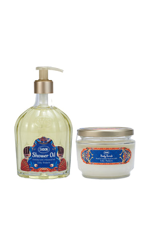 Huile de douche & gommage aux sels de la mer Morte - Lily Palace - Corps