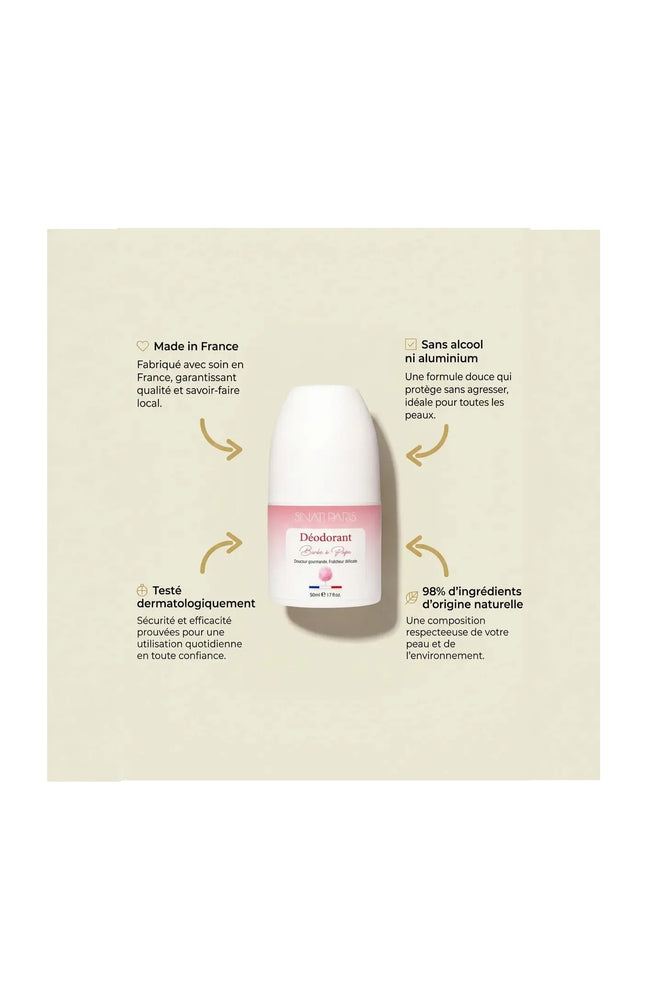 Déodorant naturel - Barbe à papa - Corps - 50 ml