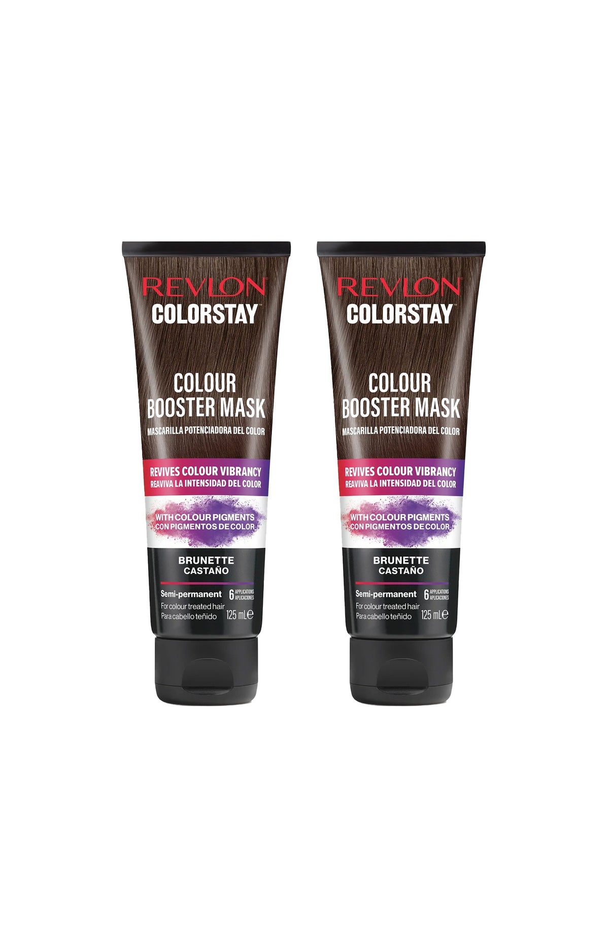 2 masques booster de couleur - ColorStay - Brunette