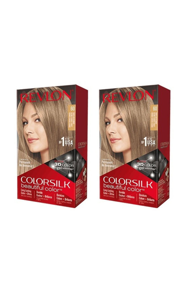 2 colorations permanentes - Colorsilk - 60 Blond Cendré Foncé