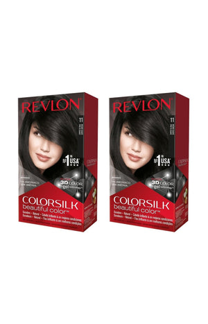 2 colorations permanentes - Colorsilk - 11 Noir Fondant