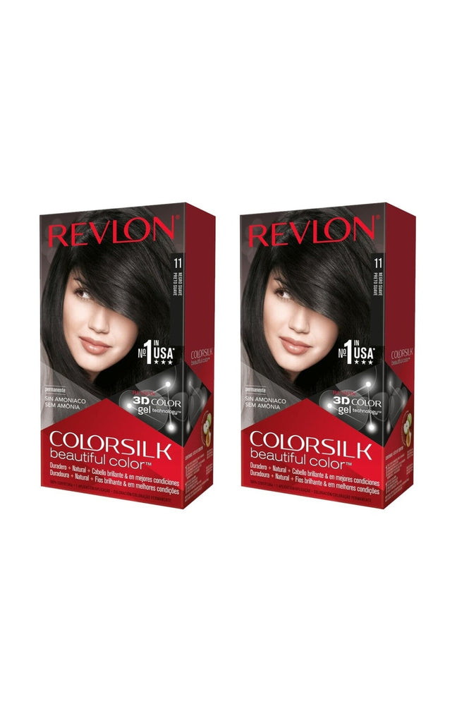 2 colorations permanentes - Colorsilk - 11 Noir Fondant