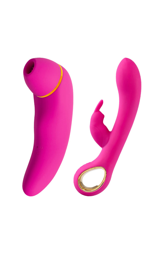 Pack duo - Stimulateur clitoridien & vibromasseur rabbit - Hugbox - Beaut  Prive