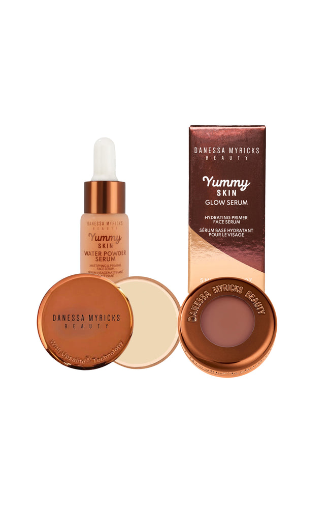Lot minis teint - Base, sérum illuminateur, sérum matifiant & baume floutteur - 4 unités