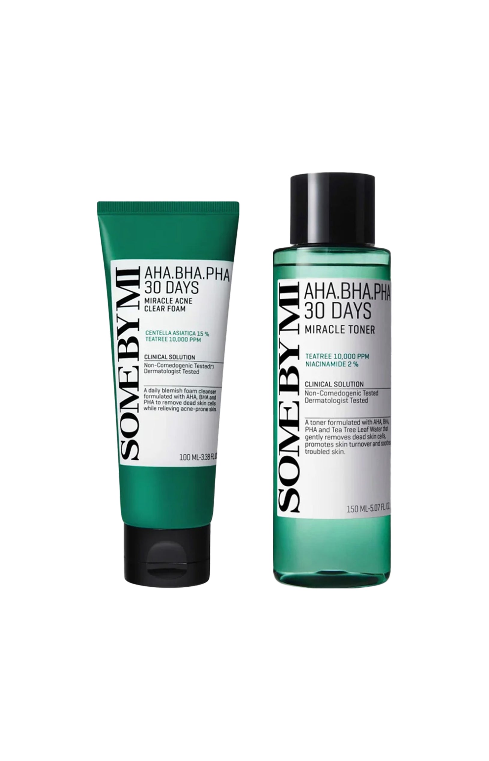 Lotion tonique & mousse nettoyante - AHA & BHA