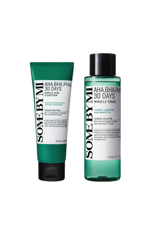 Lotion tonique & mousse nettoyante - AHA & BHA