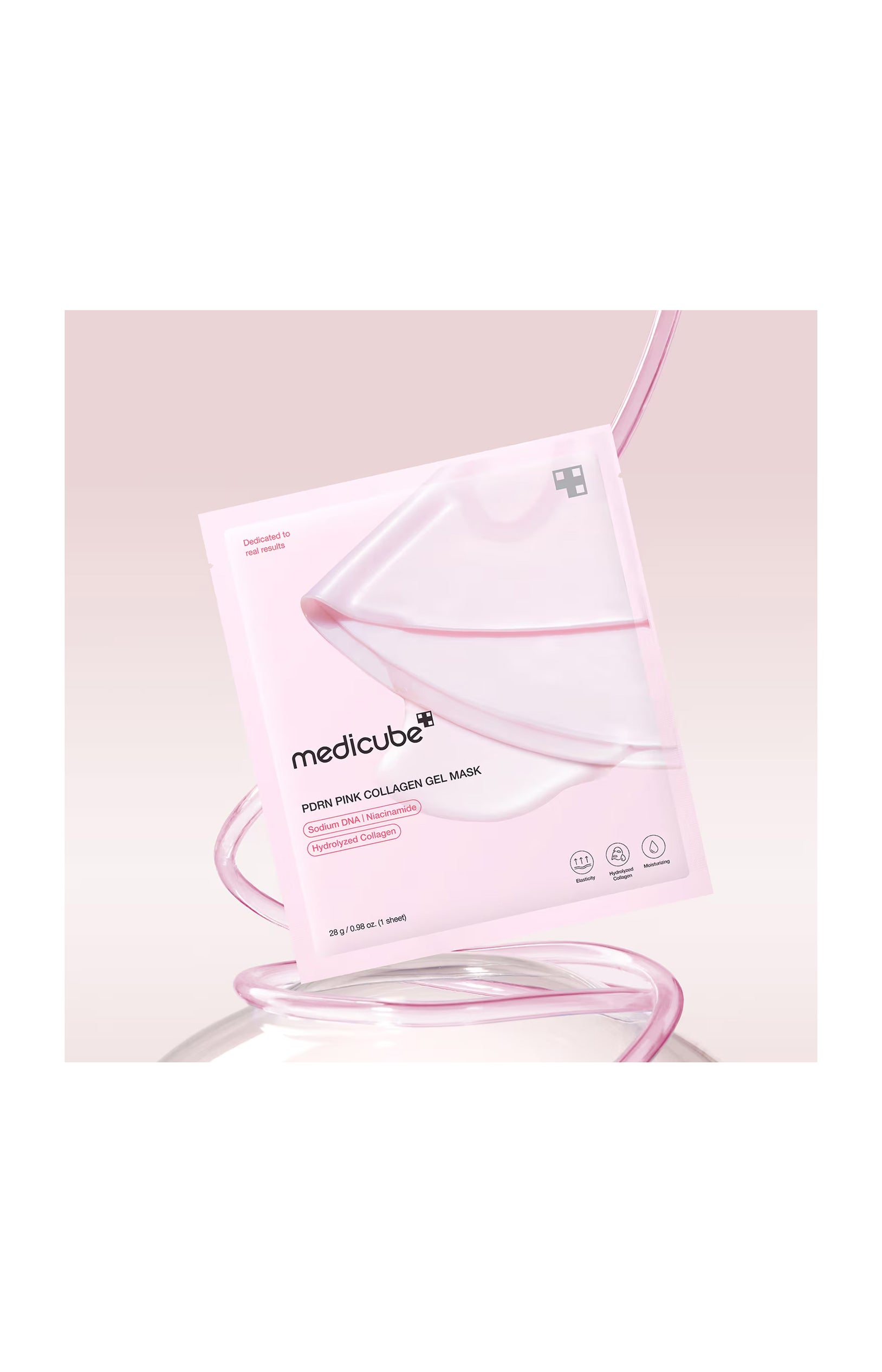 Masques gel hydratants - Collagène & niacinamide - Visage - 4 unités