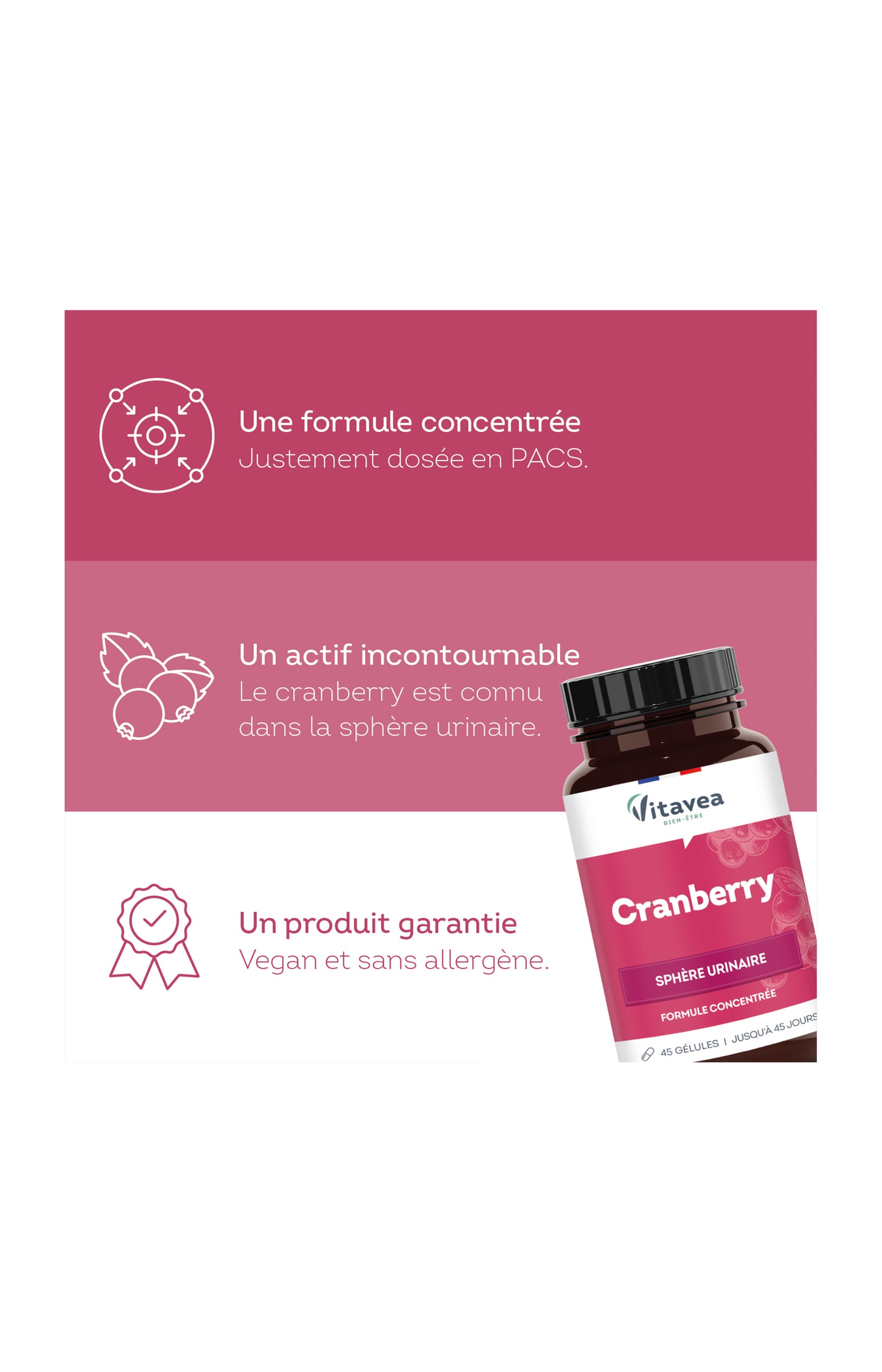Cures confort urinaire - Cranberry - 135 jours