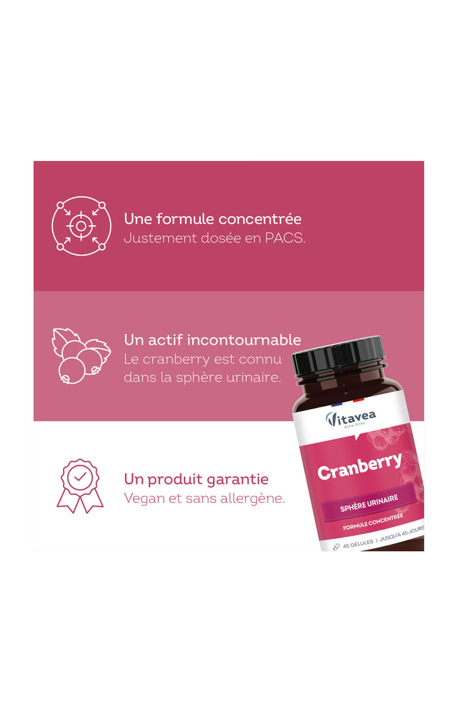Cures confort urinaire - Cranberry - 135 jours