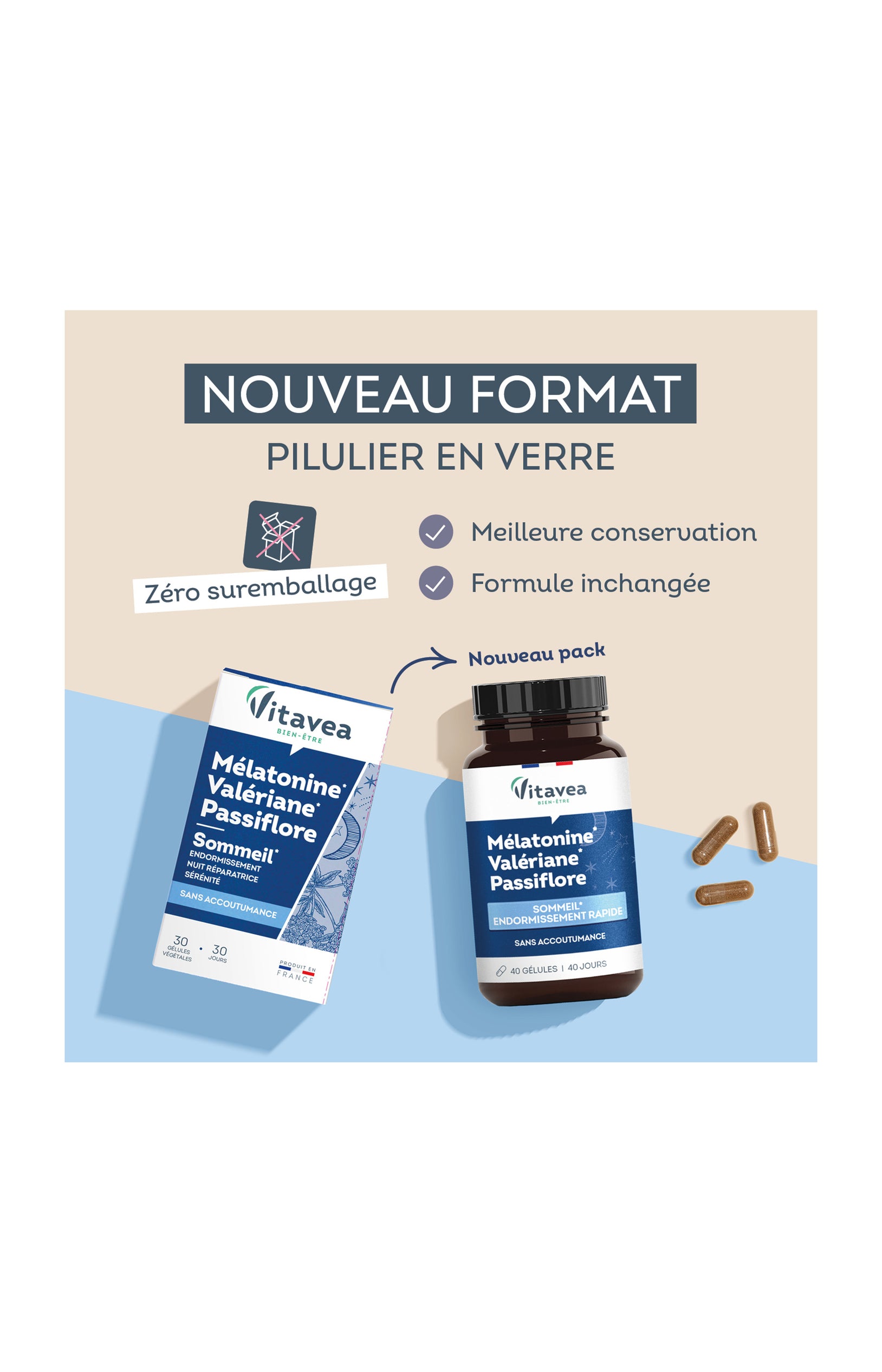 Cures endormissement rapide - Mélatonine, valériane & passiflore - 4 mois