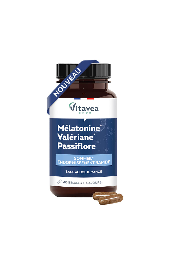 Cures endormissement rapide - Mélatonine, valériane & passiflore - 4 mois
