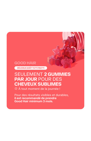 Gummies pousse des cheveux - Good Hair - 1 mois