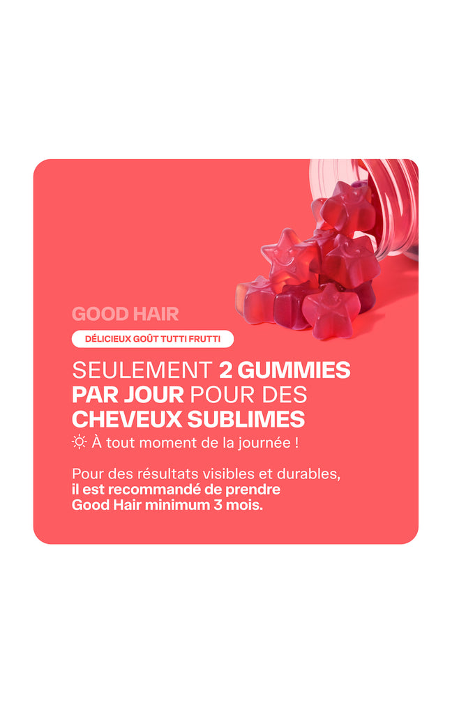 Gummies pousse des cheveux - Good Hair - 1 mois