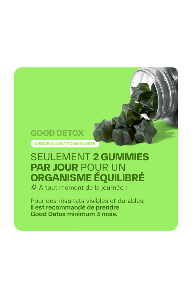 Gummies purifiants - Good Detox - Pomme - 1 mois