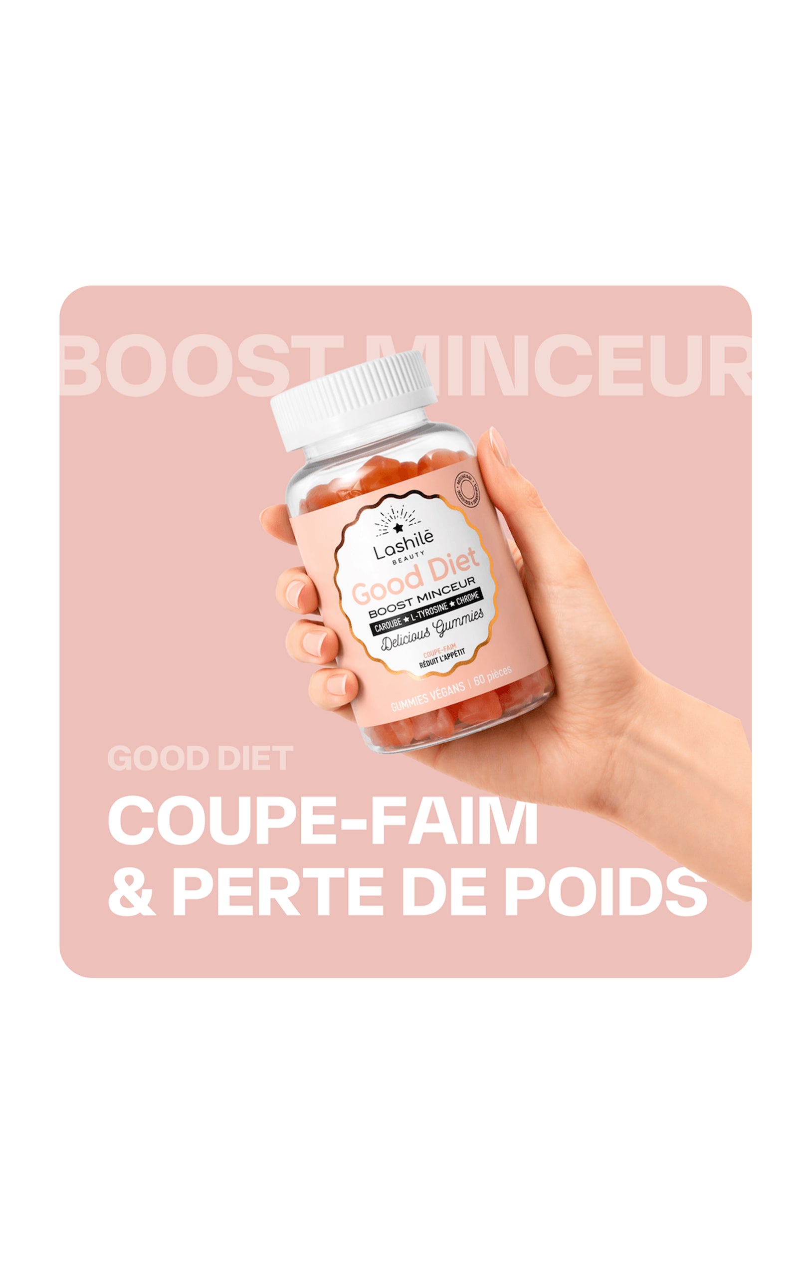 Gummies minceur - Good Diet - Abricot - 1 mois